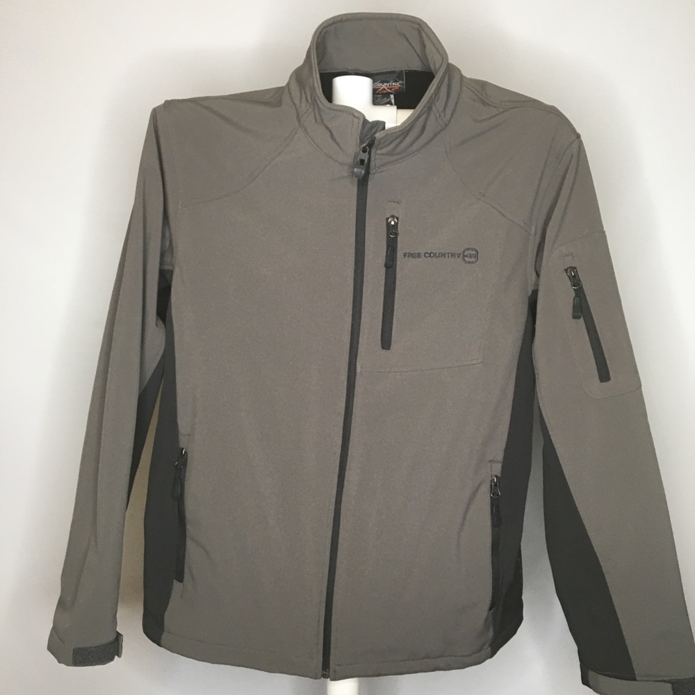 Free Country Mens Large Zip Front Stretch Jacket